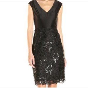 Adrianna Papell V- Neck Dress